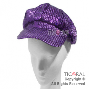 SOMB HS2942-4 BOINA LENTEJUELA VIOLETA x 1